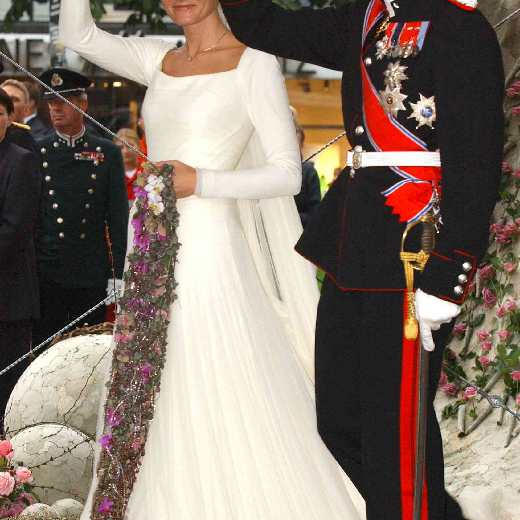 王子哈康和梅特 - 玛丽特在他们的婚礼