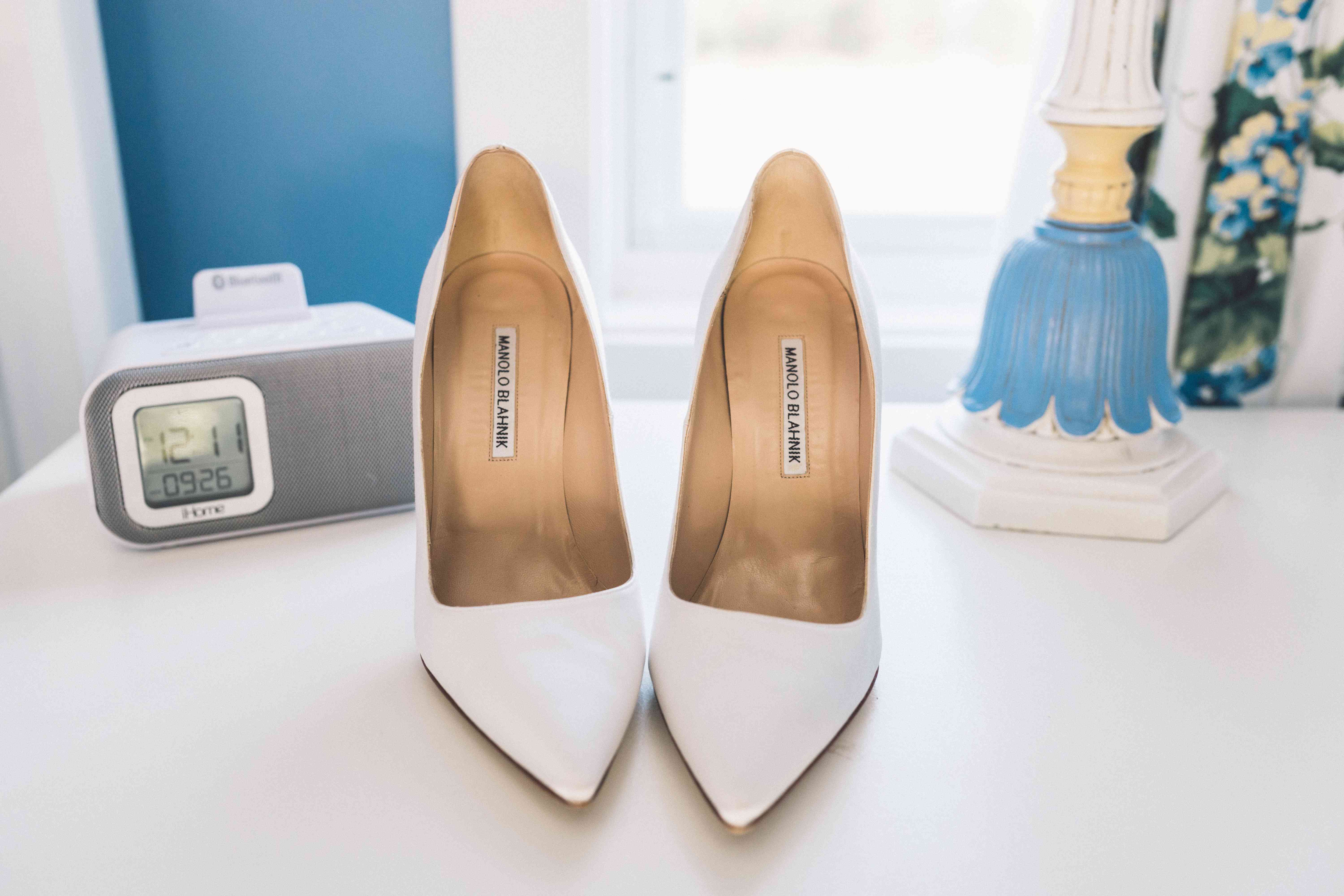 白色新娘高跟鞋