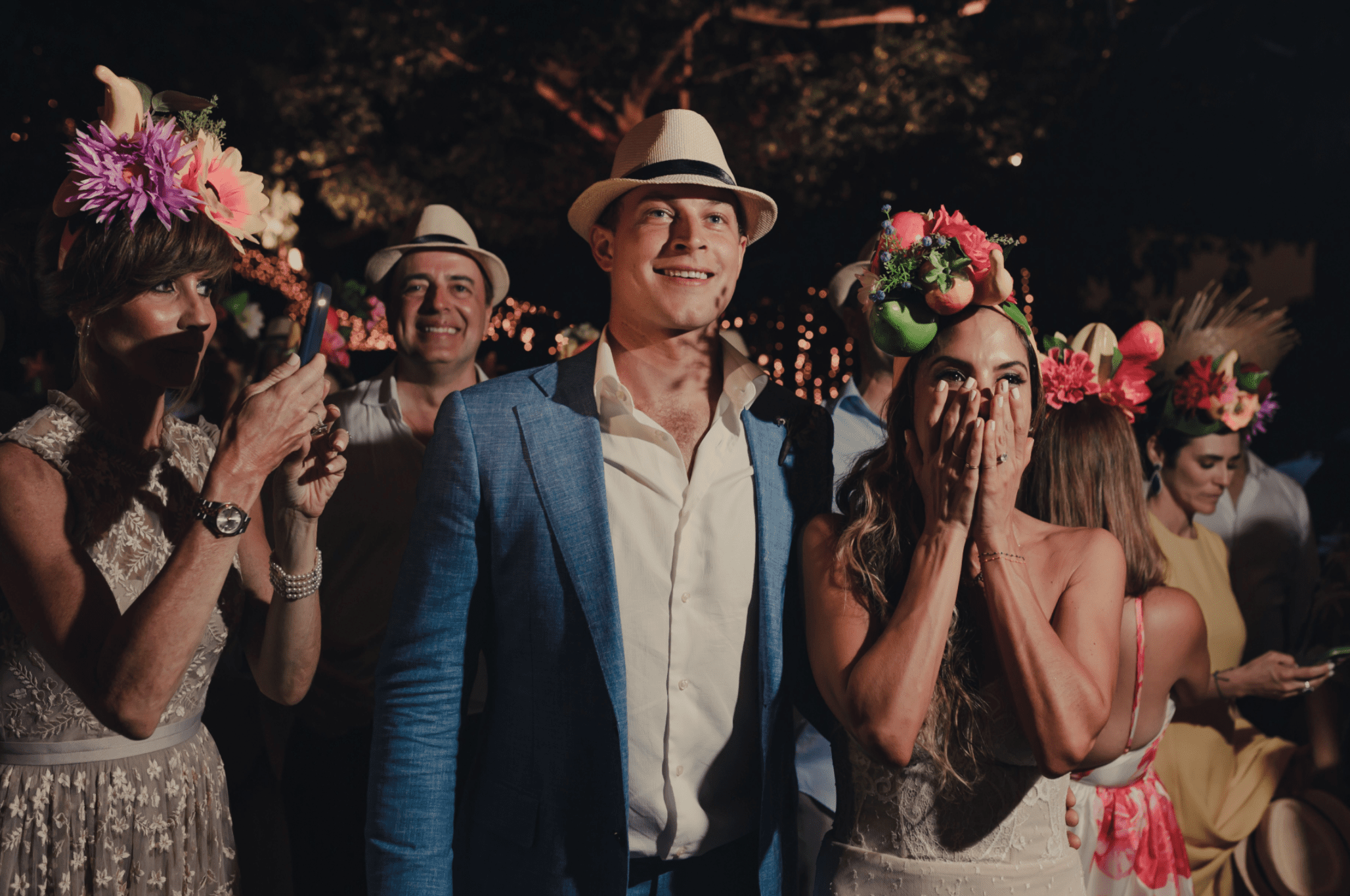 Wedding Guests in Hats
