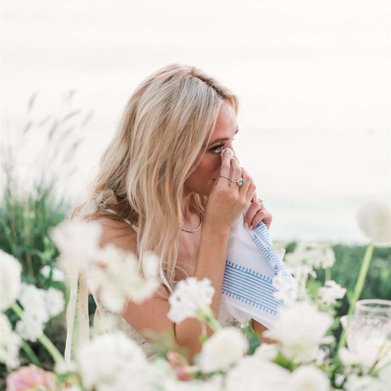 新娘快乐的眼泪