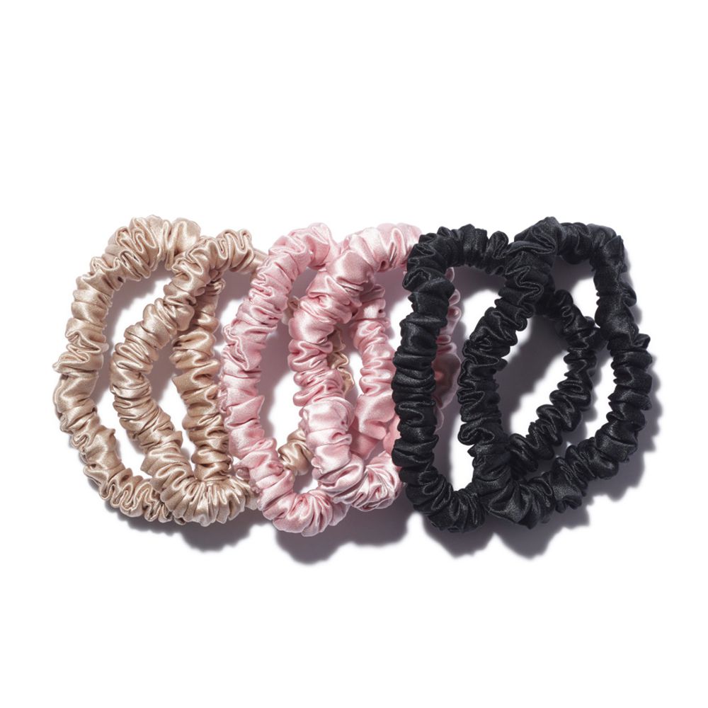 丝绸Scrunchies集