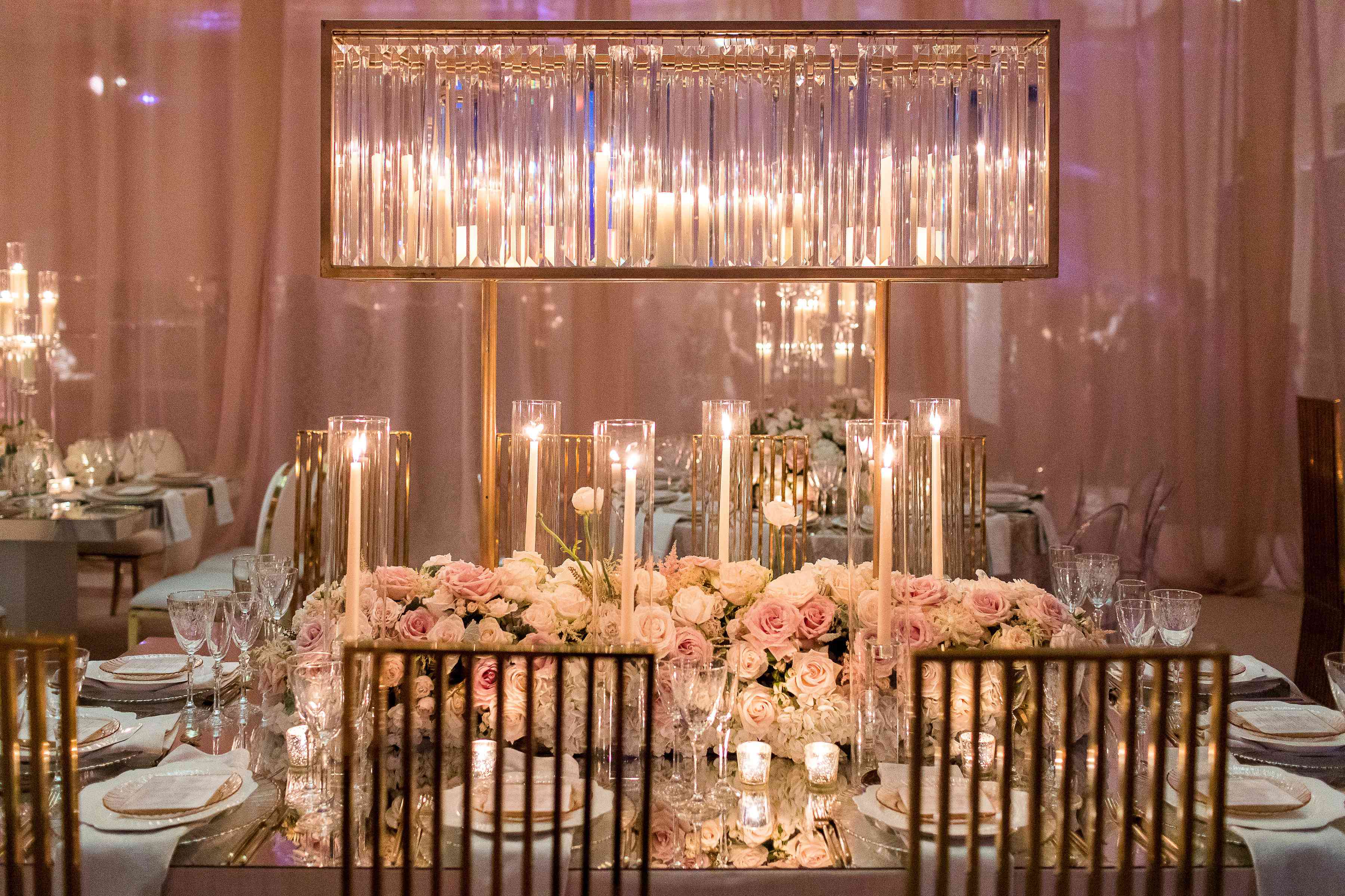 奢华装饰蜡烛花黄金口音