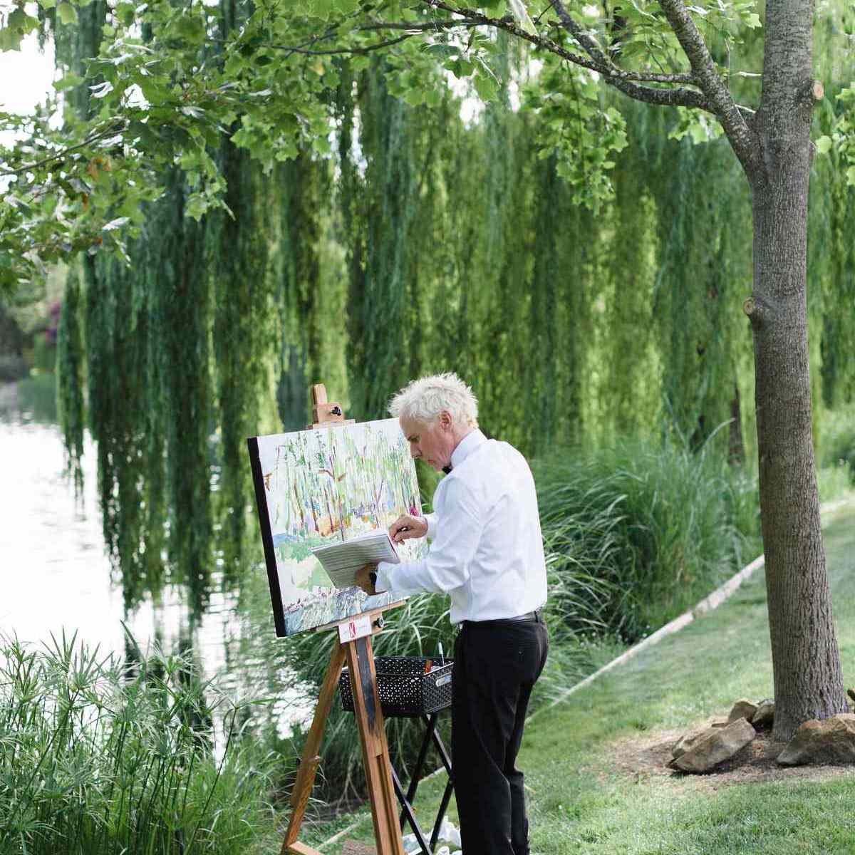 婚礼娱乐现场画家