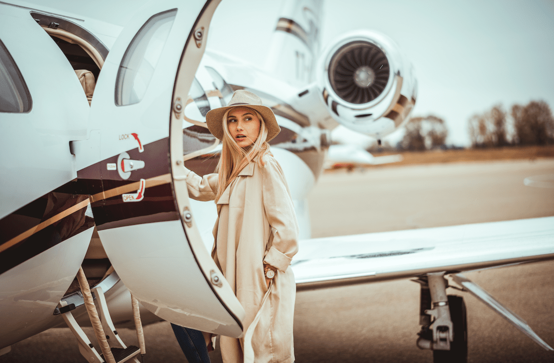 女性的飞机