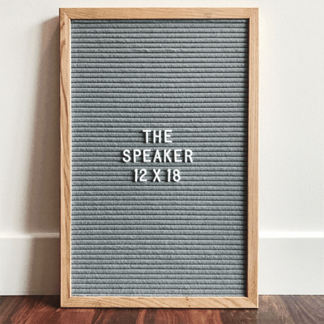 店词和Co.音箱灰色Letterboard