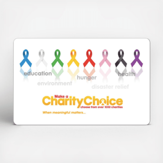 慈善选择礼品卡