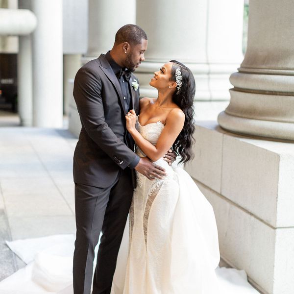 Tori Braga和Darrius Heyward-Bey在旧金山本特利保护区结婚。