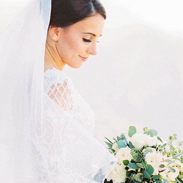 单独的注射新娘花束