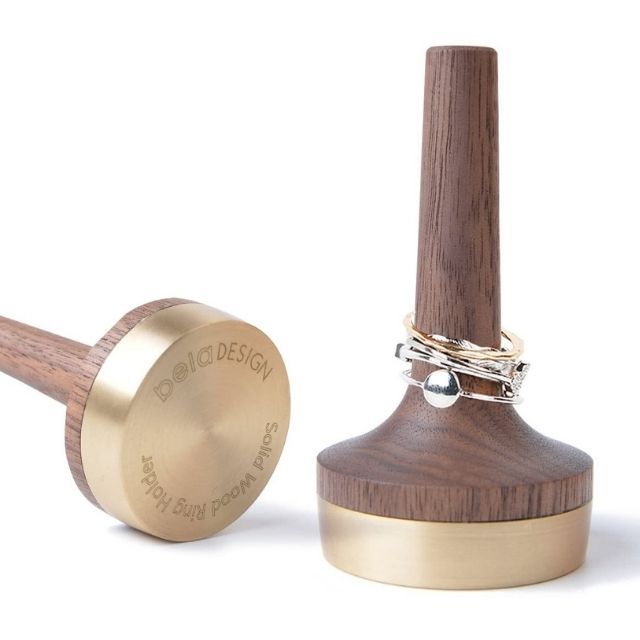 belaDESIGN木制戒指支架