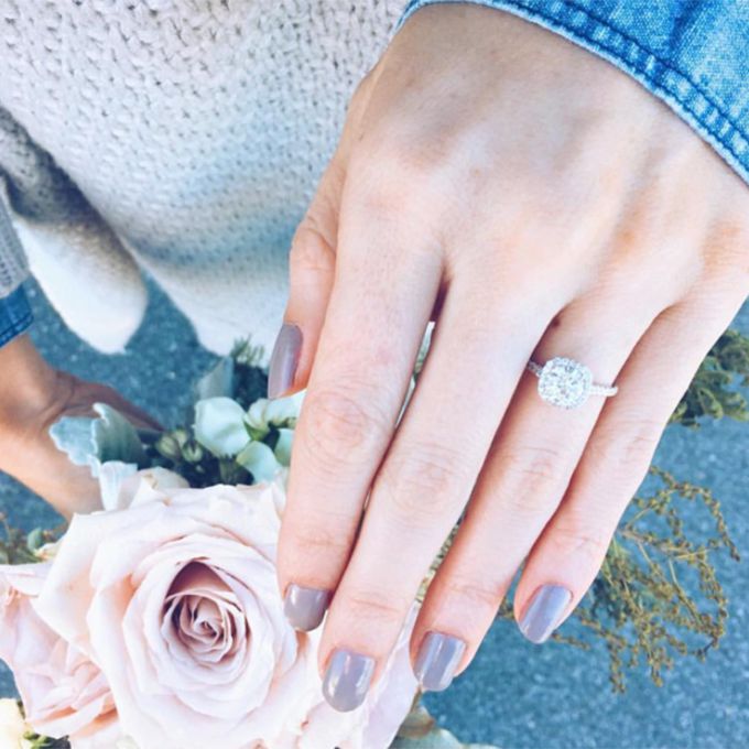 ld乐动官网订婚戒指和玫瑰