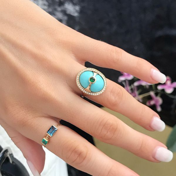 绿松石订婚戒指ld乐动官网