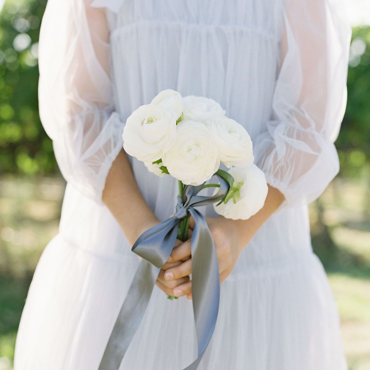 毛茛属posy婚礼花束