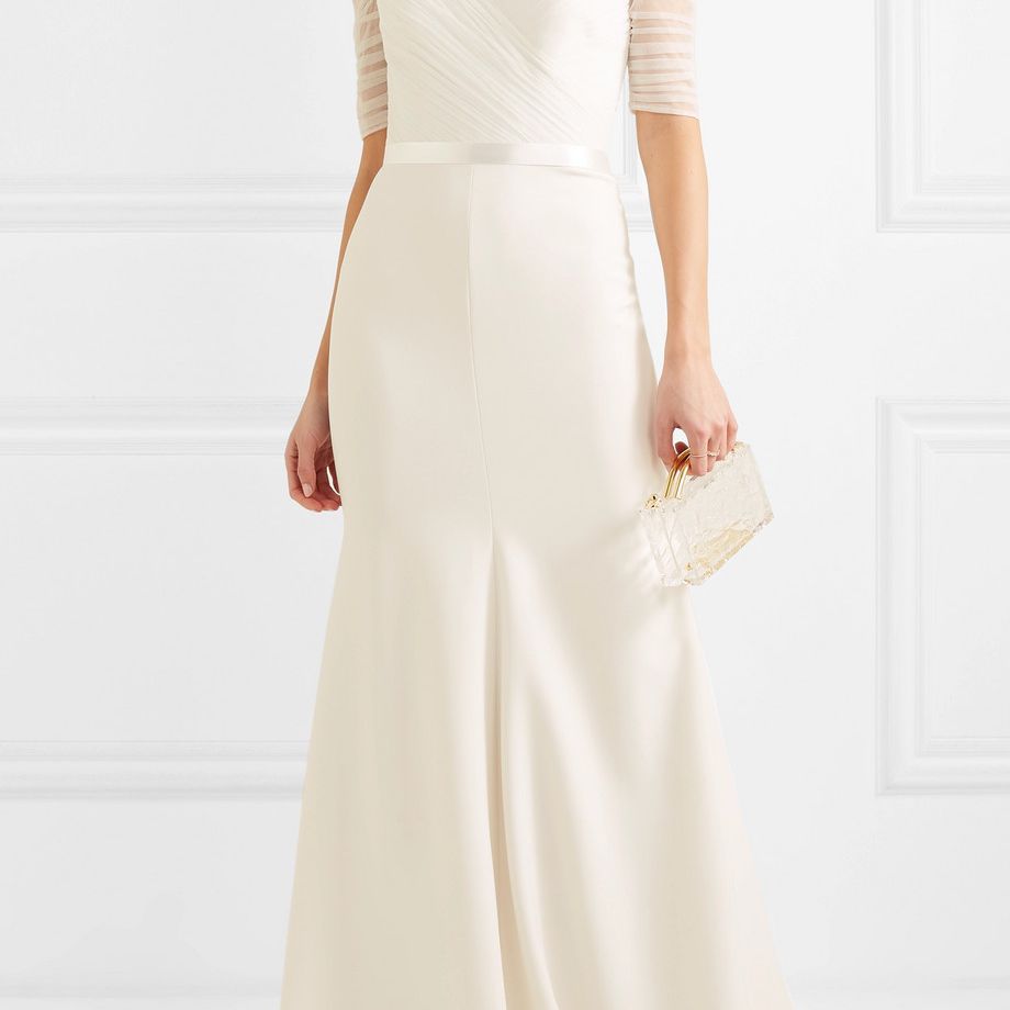 珍妮·帕克汉姆维纳斯露肩薄纱和凯蒂礼服3775美元