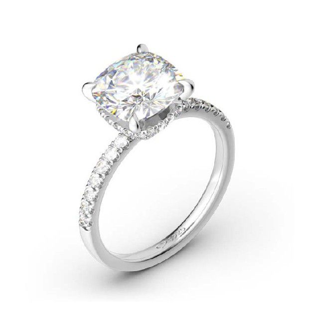 苏利亚经典垫切割纯银环