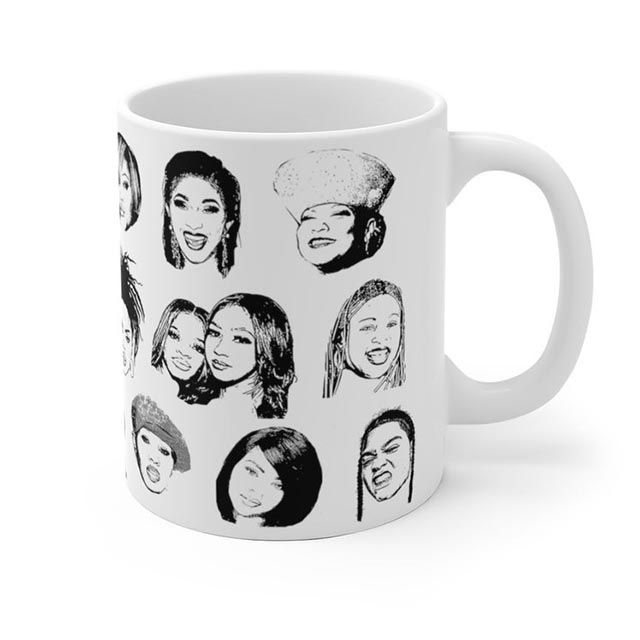 女说唱歌手的杯子