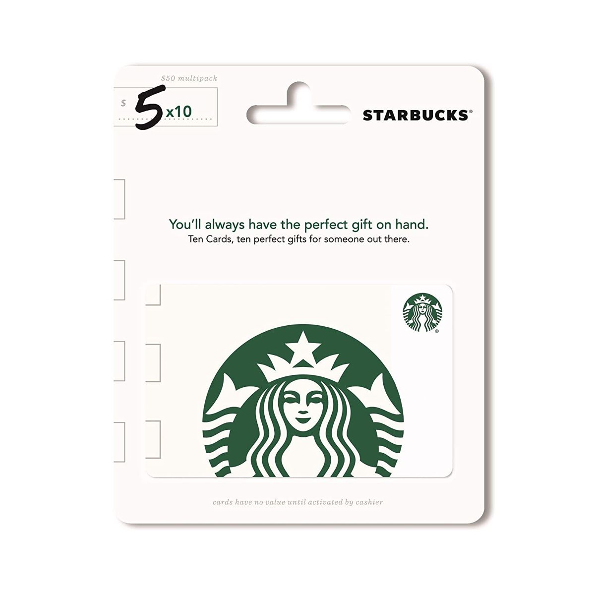 星巴克5美元礼品卡