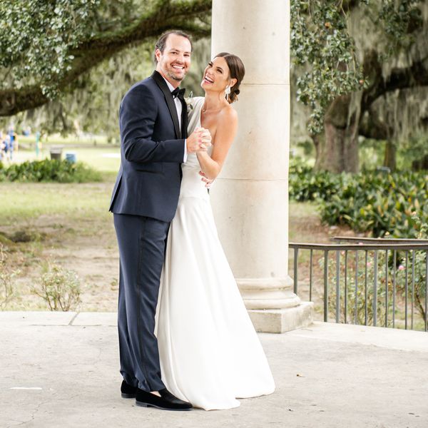 新郎和新娘在新奥尔良