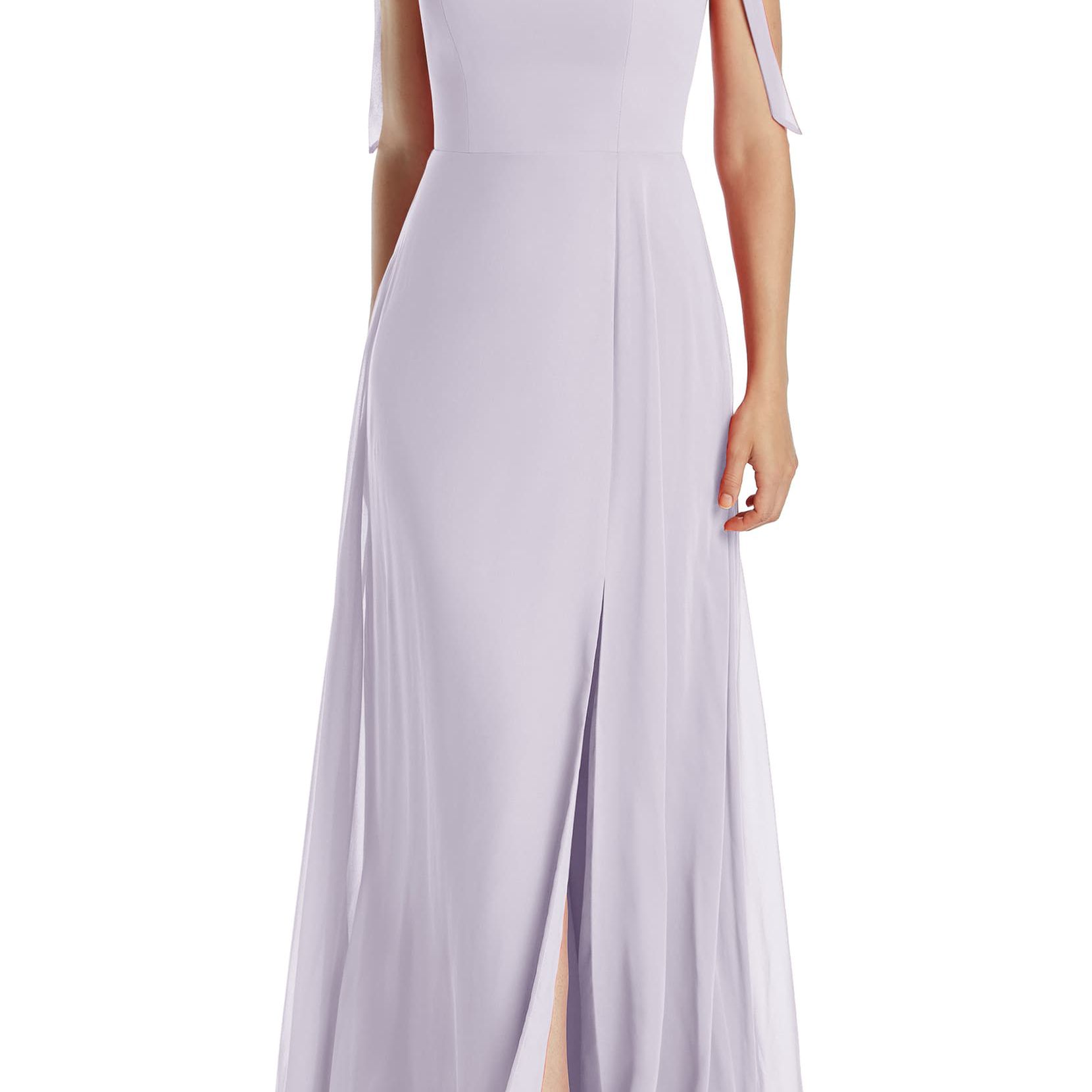 Dessy系列肩系雪纺晚礼服$ 239