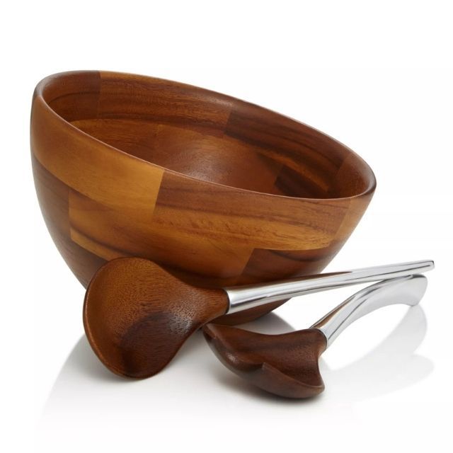 Nambé Luna沙拉碗和服务器