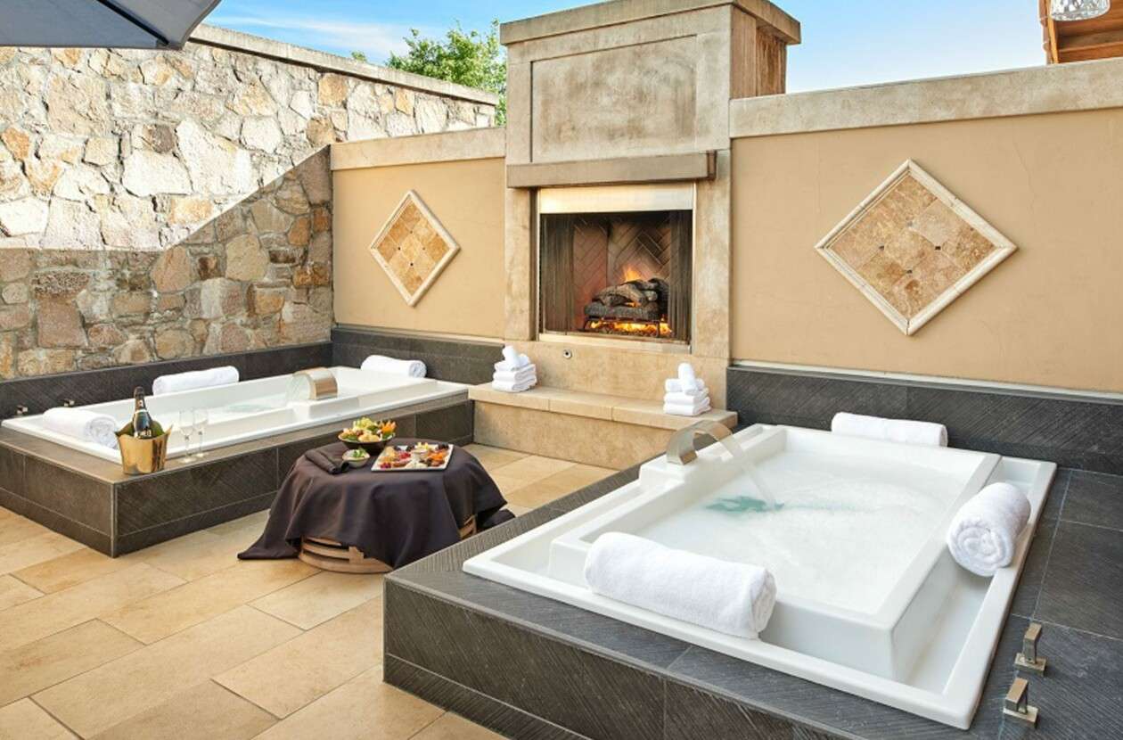 露天Spa套房为庄园Yountville