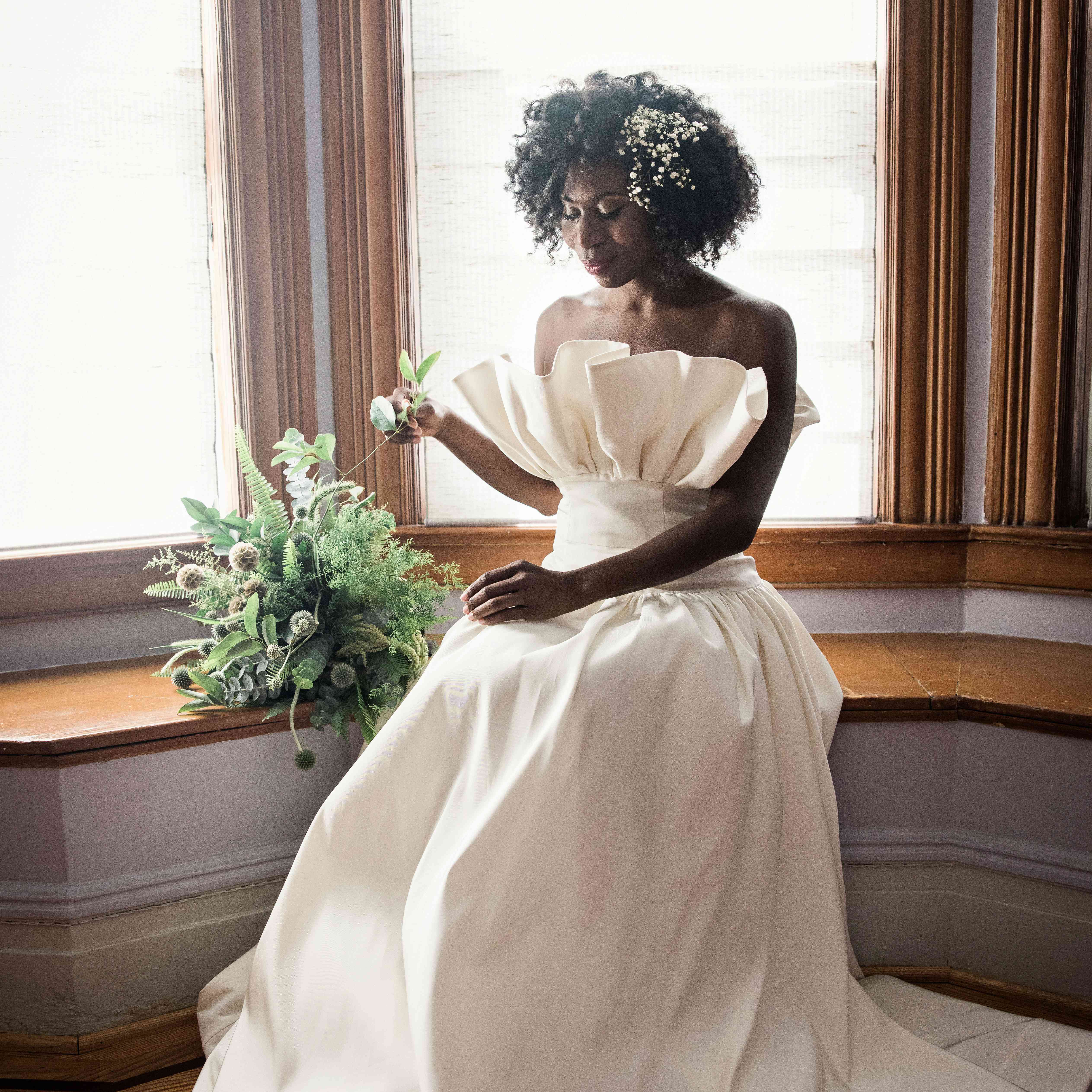 新娘和她的花束