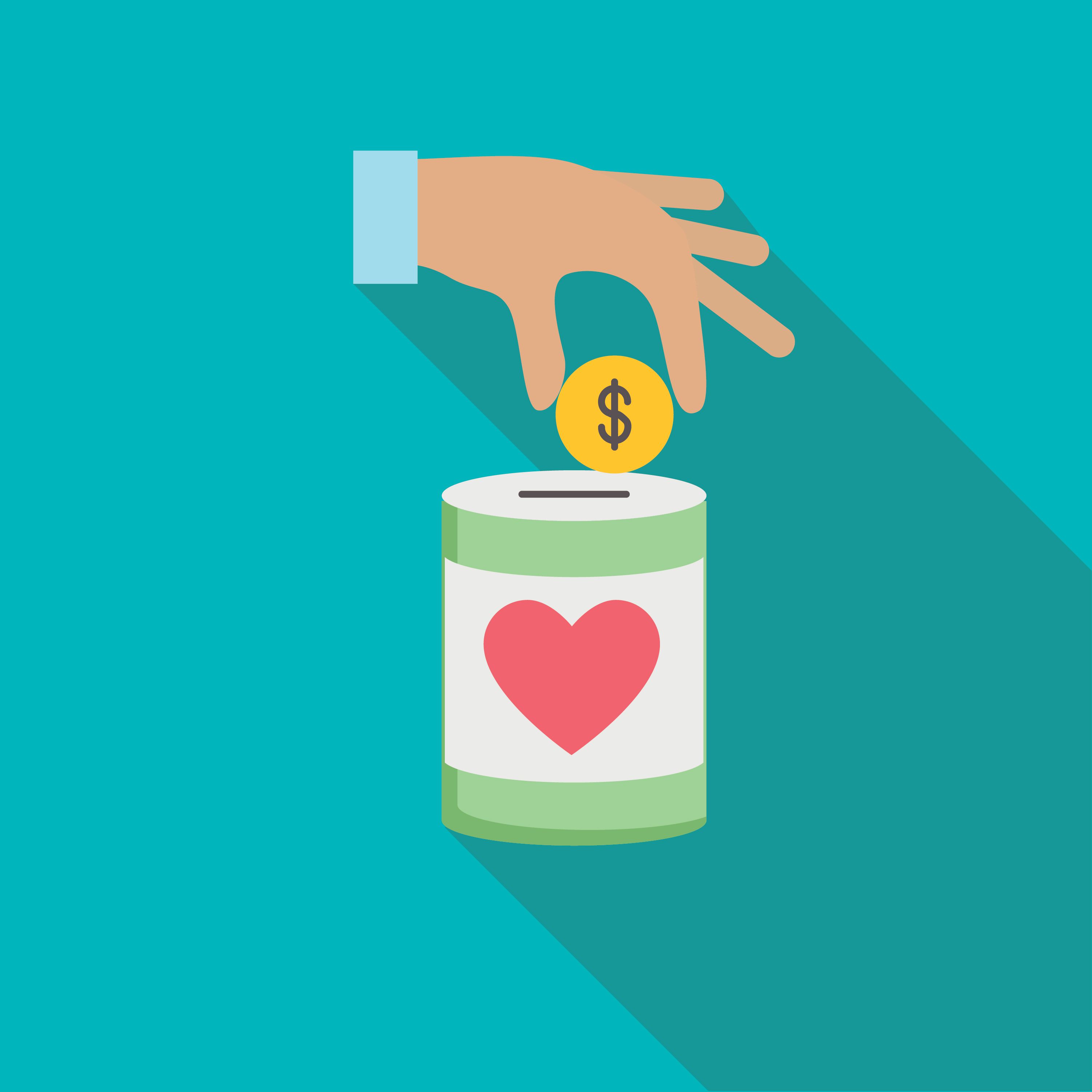 慈善捐助剪贴画