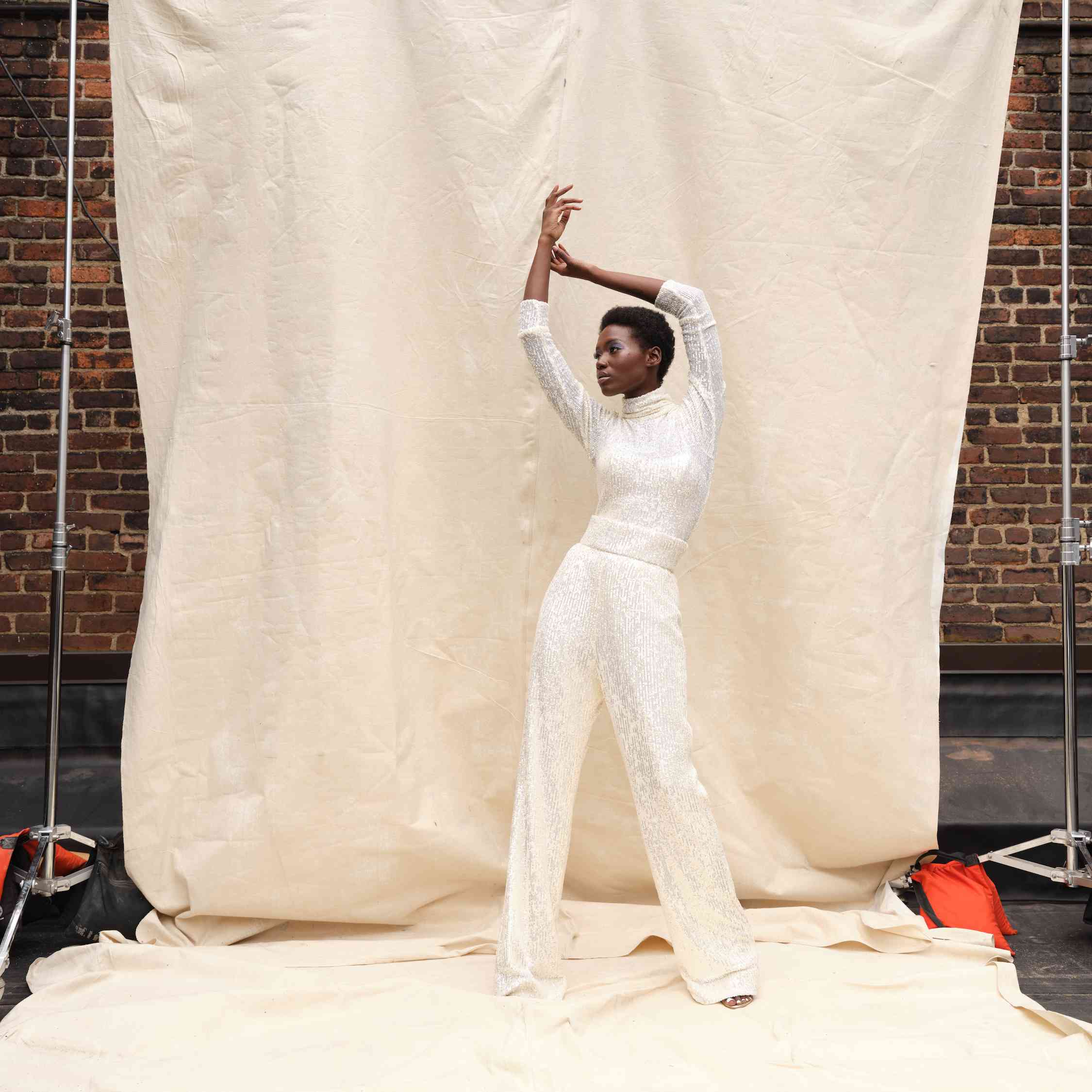 新娘顶部和裤子