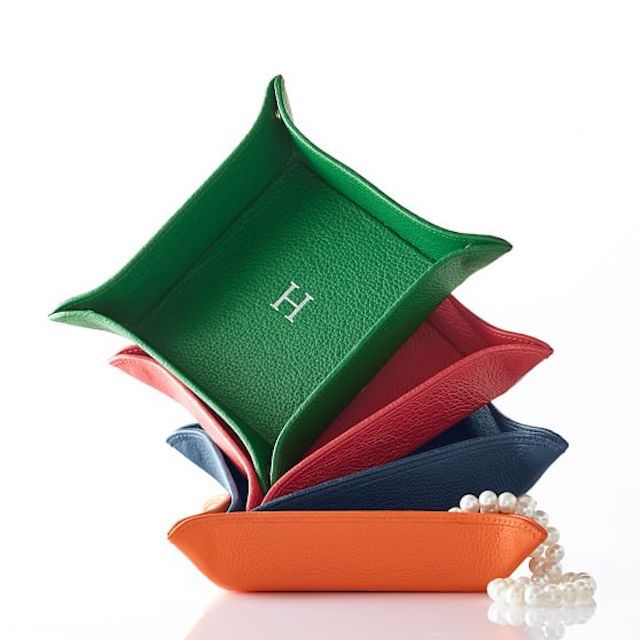 经典真皮捕捉所有托盘