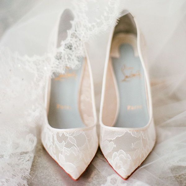 蕾丝婚礼鞋