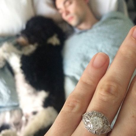 ld乐动官网订婚戒指与未婚夫和狗有问题