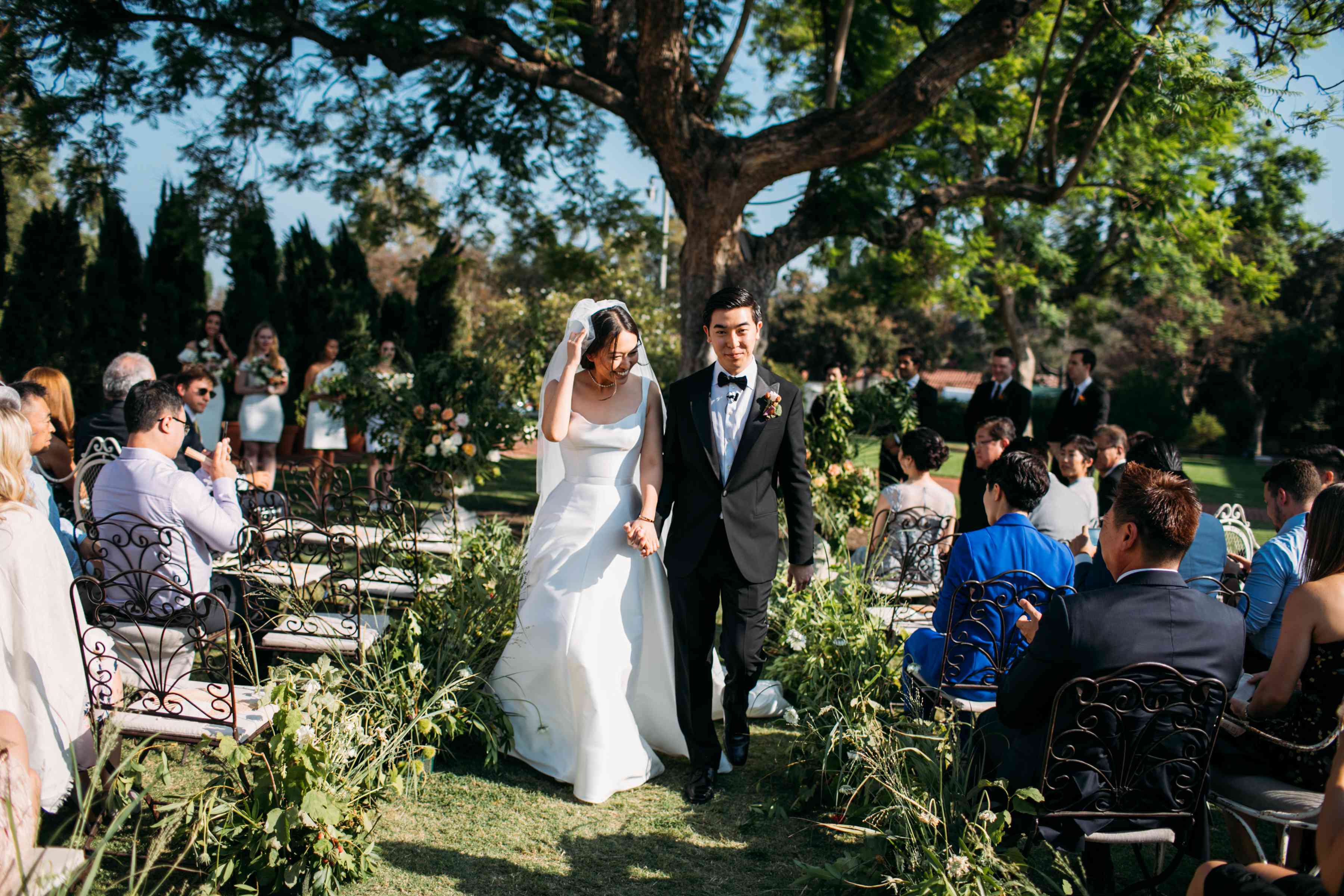 新婚的新娘和新郎