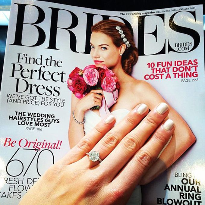 ld乐动官网订婚戒指新娘杂志