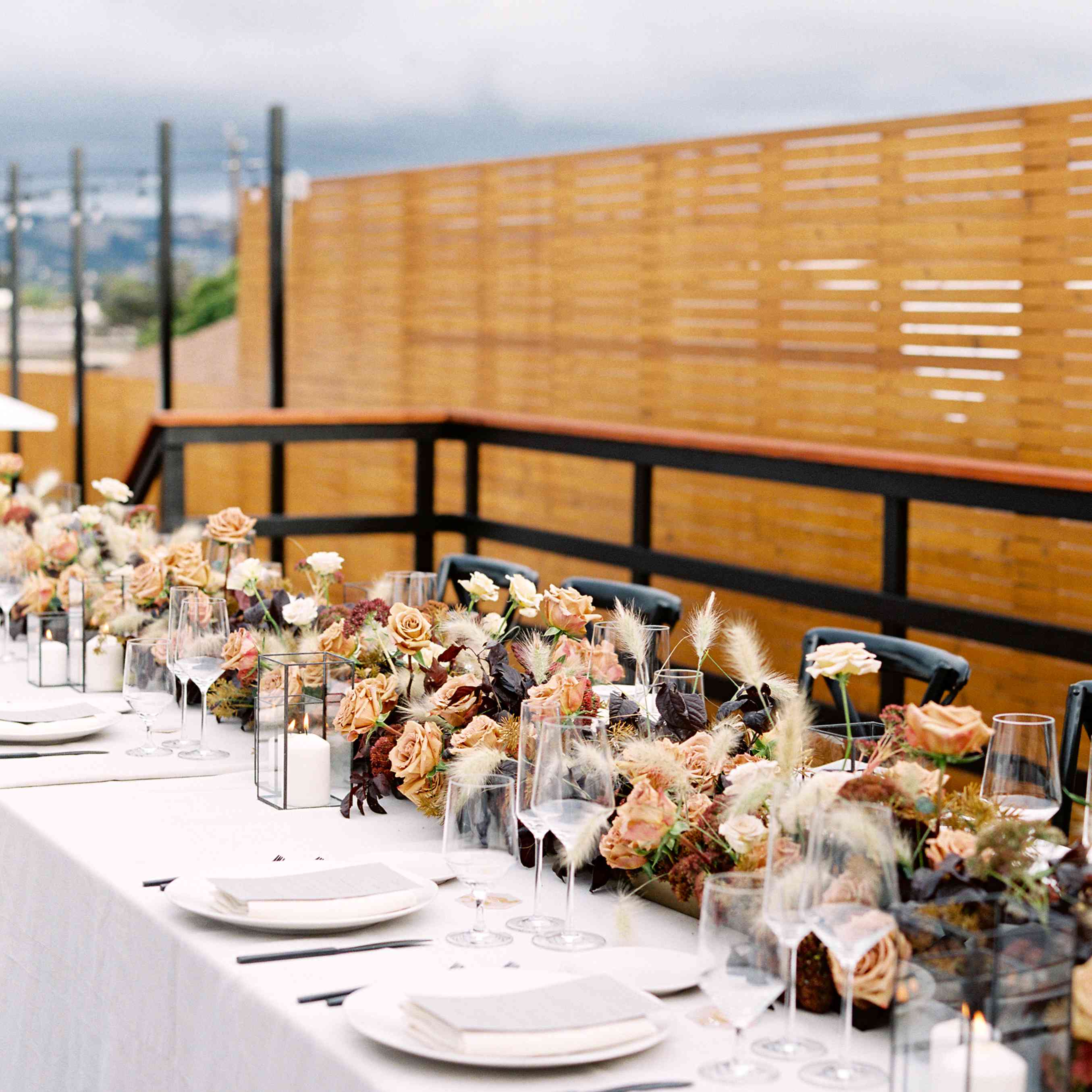 户外接待tablescape