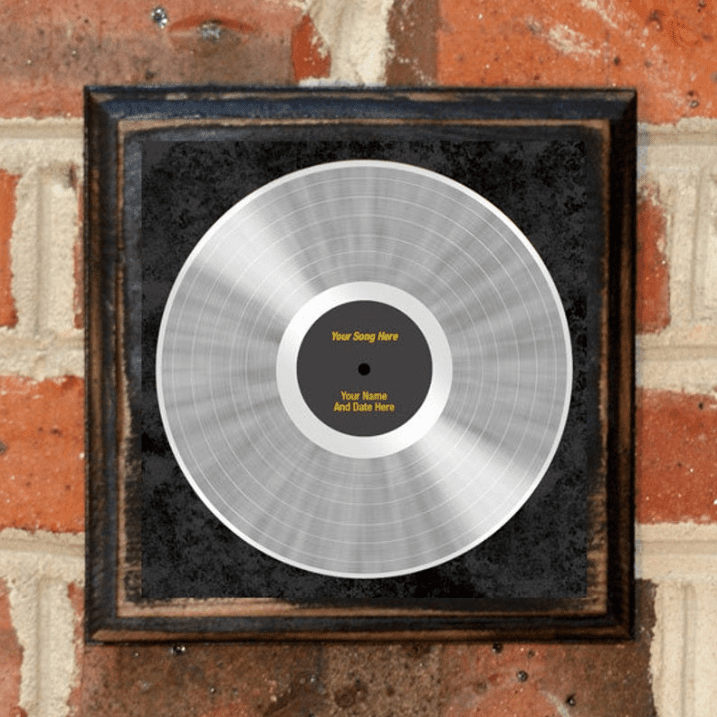 在装饰符号白金唱片打印