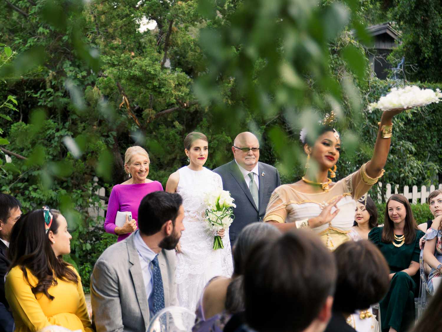 bride walking down aisle