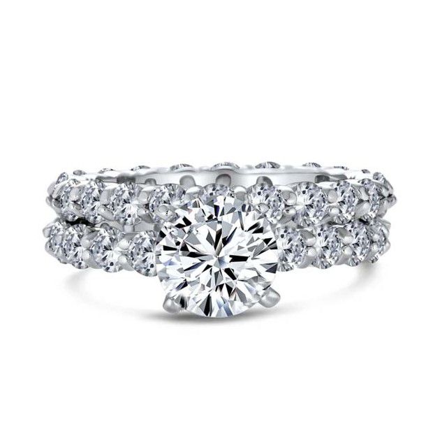 Bling Jewelry Solitaire Eternity CZ订ld乐动官网婚戒指