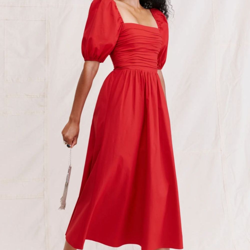红色的裙子