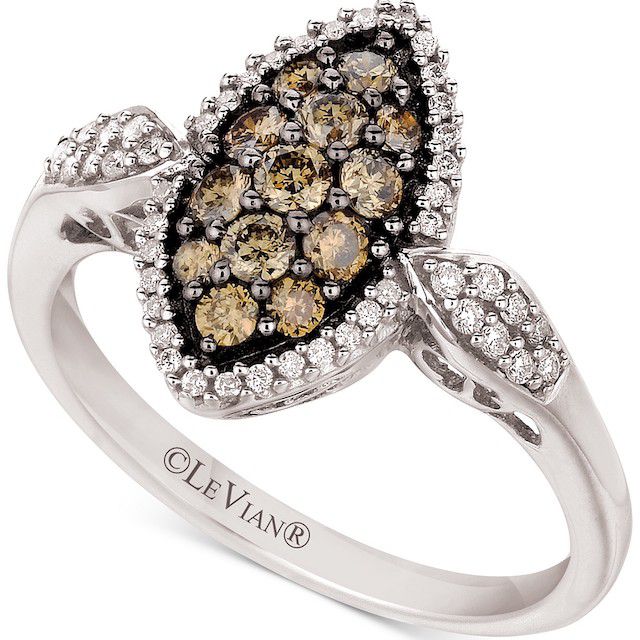 巧克力钻石戒指