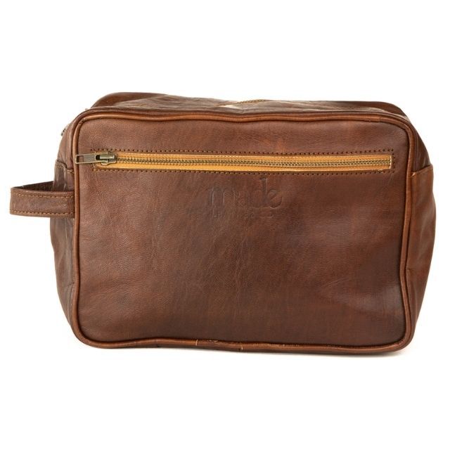 制作皮革公司Dopp套件