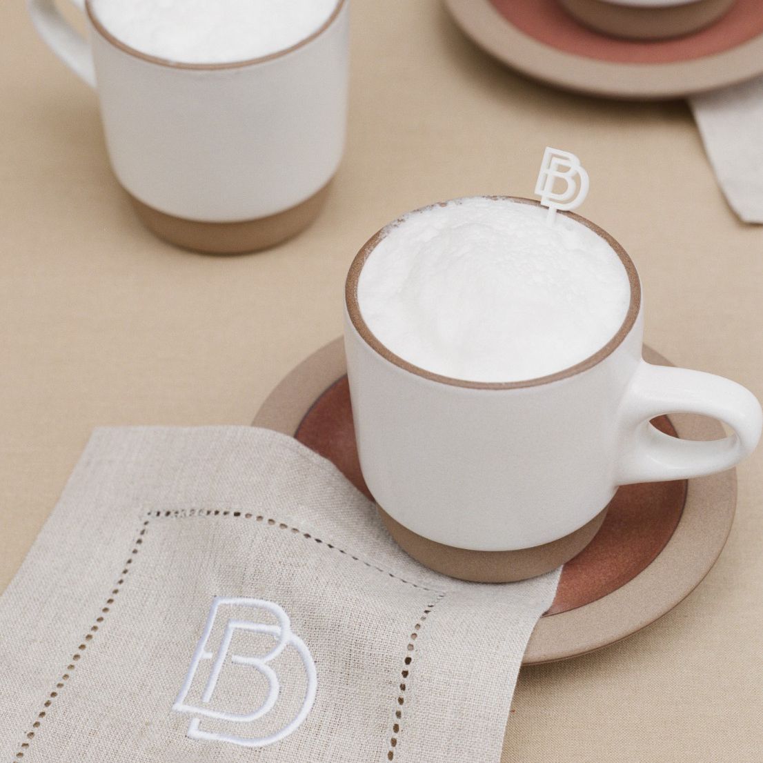 鸡尾酒餐巾和饮料