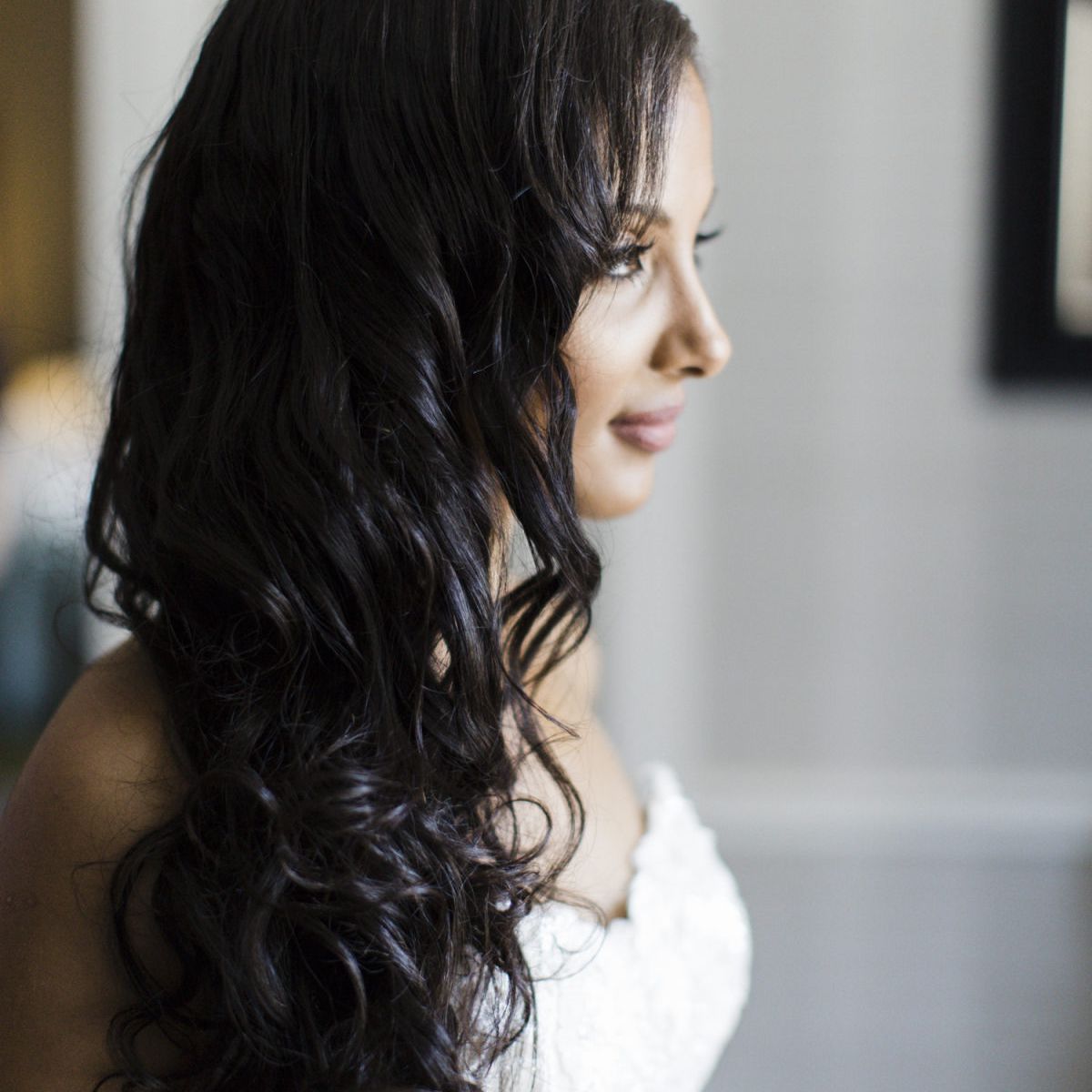 迷人，层叠卷发