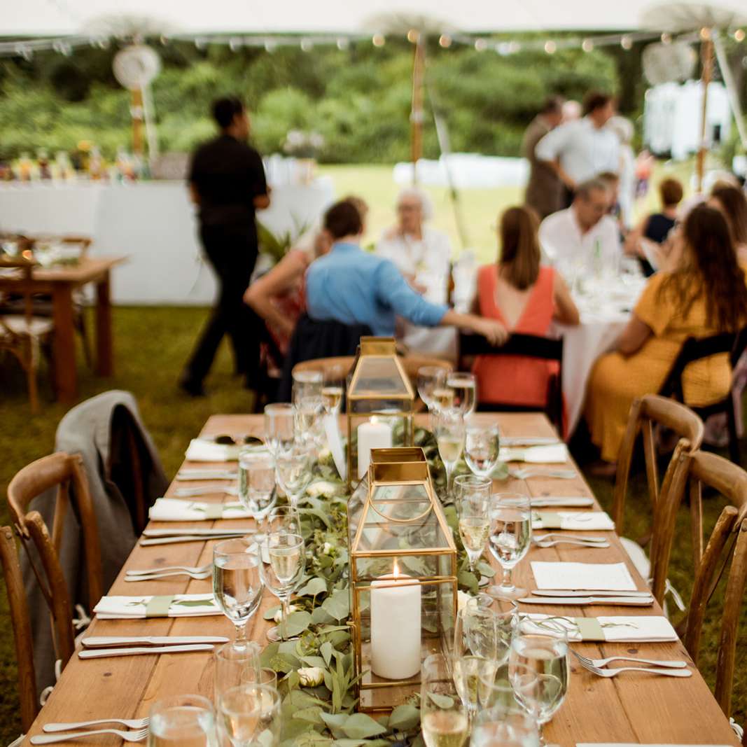 金灯笼与绿色植物