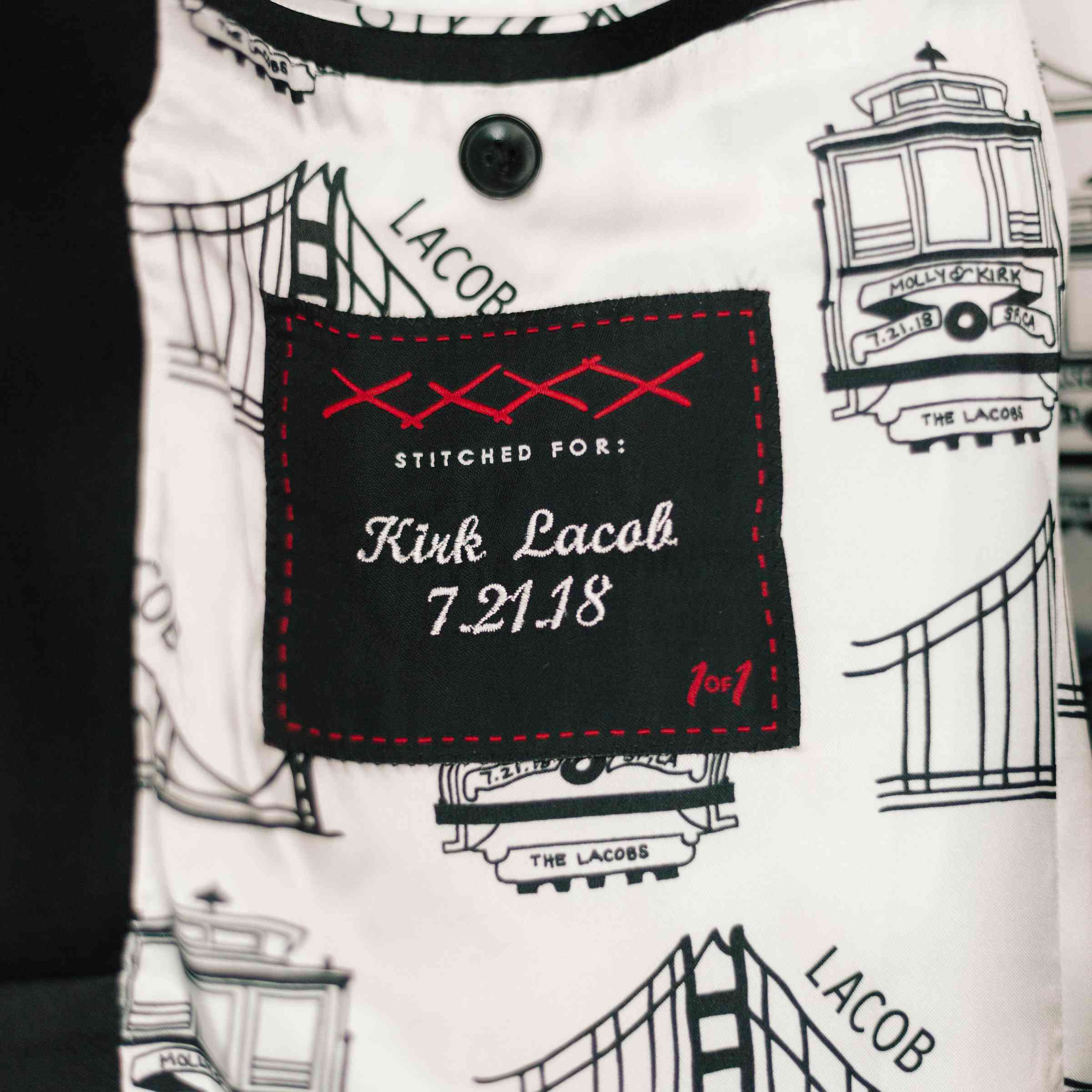 <p>在新郎的夹克里面</p><br><br>