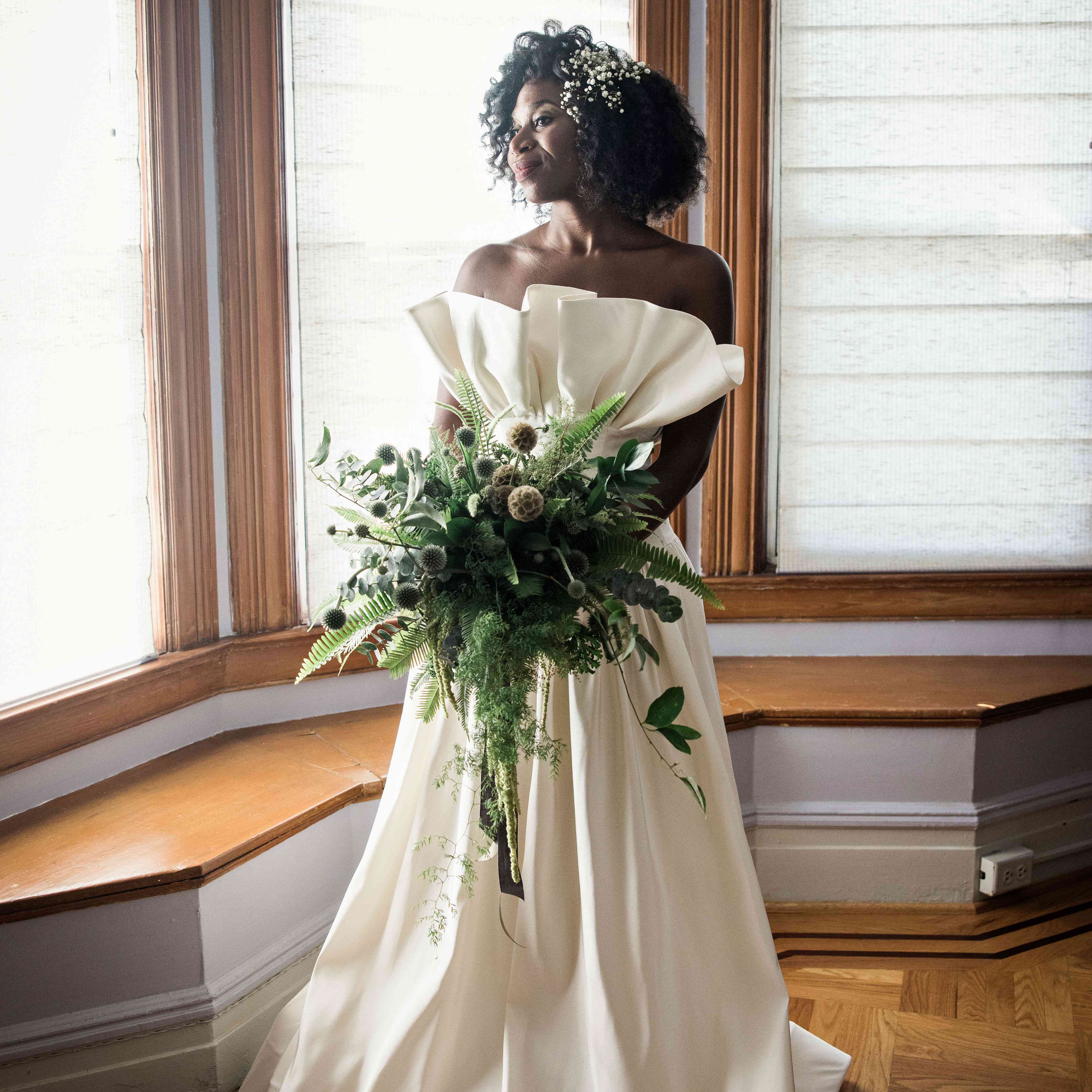 新娘和她的花束