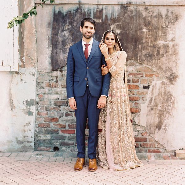 新娘和新郎在种族与宗教