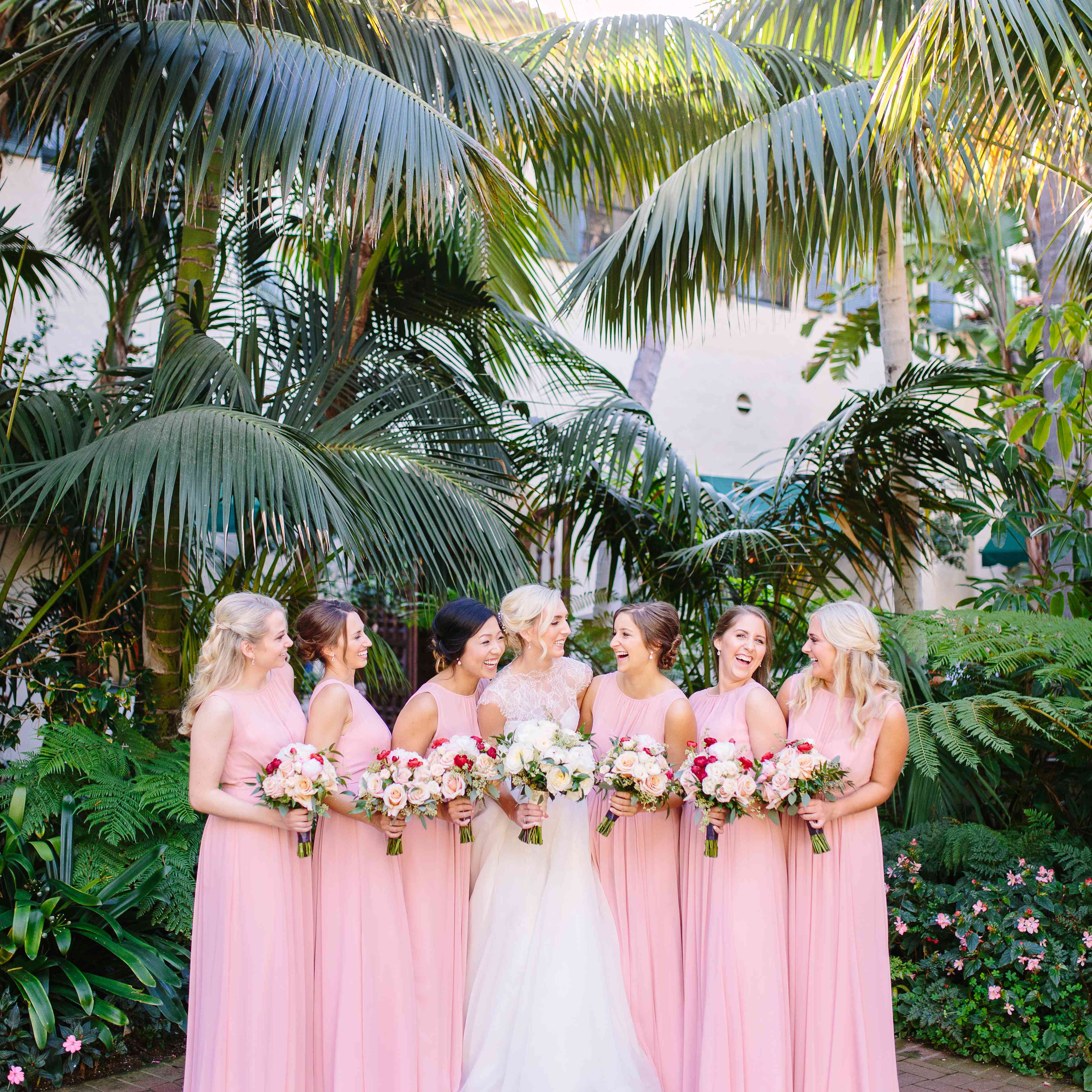 粉红色的新娘派对