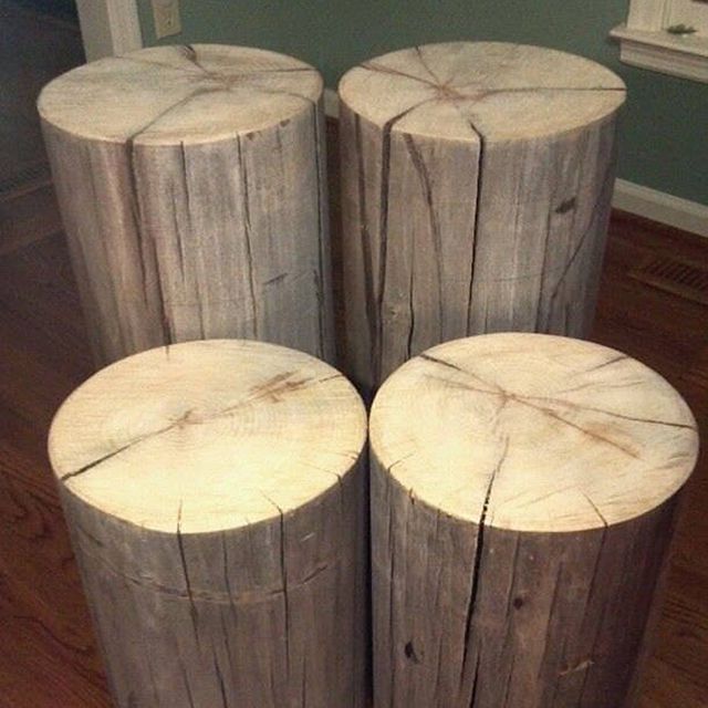 Etsy的风化灰色杨树伐根