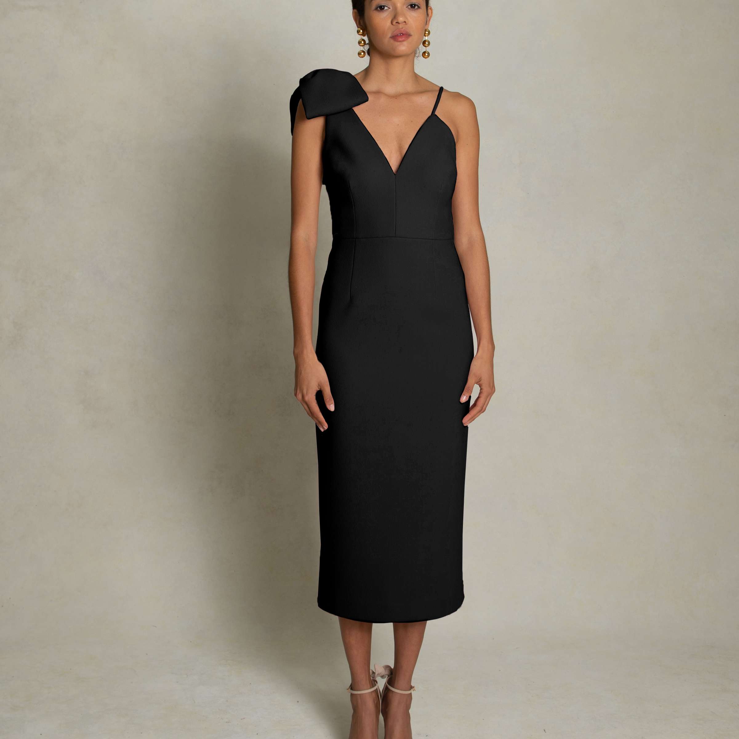 Amore海军蓝吊带迷你裙