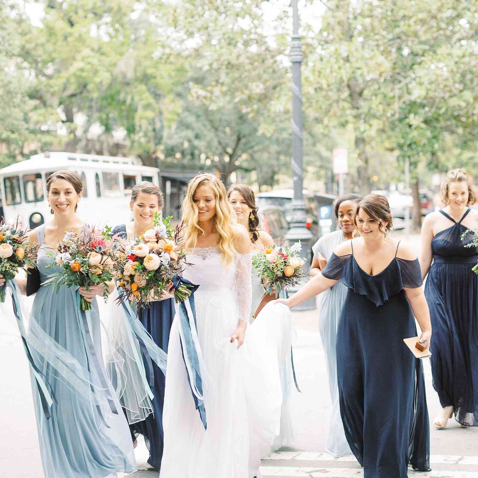 异想天开的萨凡纳婚礼，新娘与新娘派对