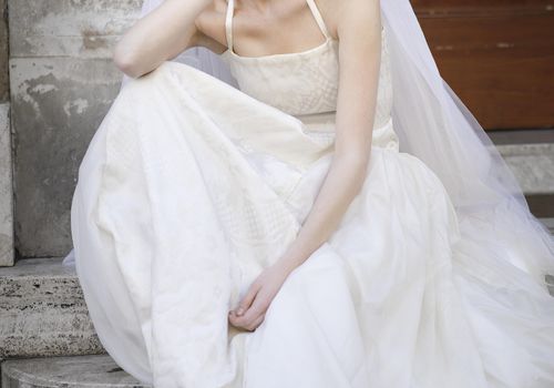 穿着婚纱的新娘